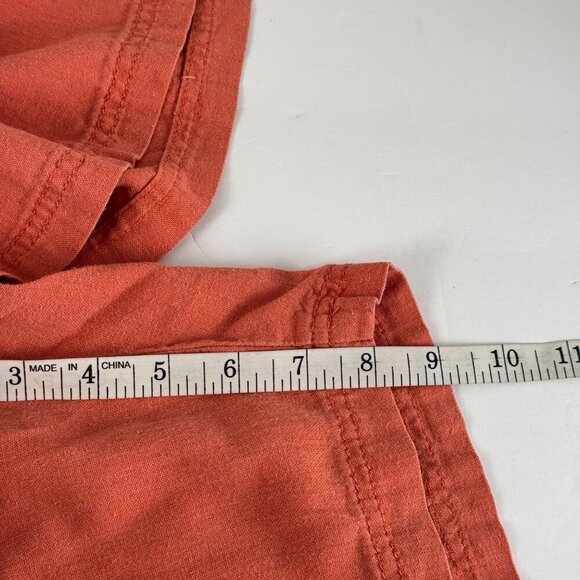 Weatherproof Vintage Salmon Men's 34 Linen Blend Shorts Beach Vacation Summer - Picture 8 of 10